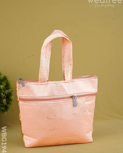 Designer Embroidery Handbag - 8 inch - WBG1945 - Hand Bags