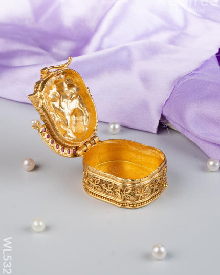 Designer Ganesha & Shivan Kumkum Holder - WL5323 - Divine Gifts