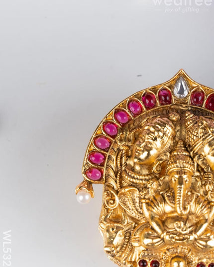 Designer Ganesha & Shivan Kumkum Holder - WL5323 - Divine Gifts