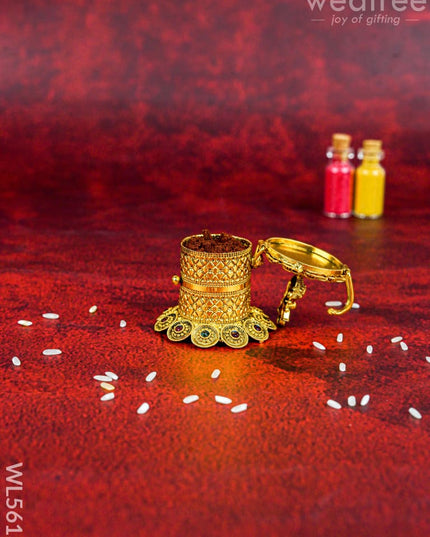 Designer Kalash Kumkum Holder - WL5613 - Divine Gifts