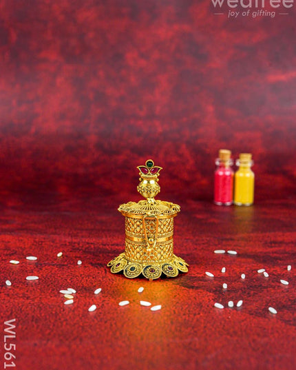 Designer Kalash Kumkum Holder - WL5613 - Divine Gifts