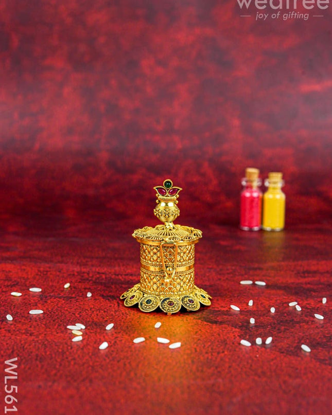 Designer Kalash Kumkum Holder - WL5613 - Divine Gifts