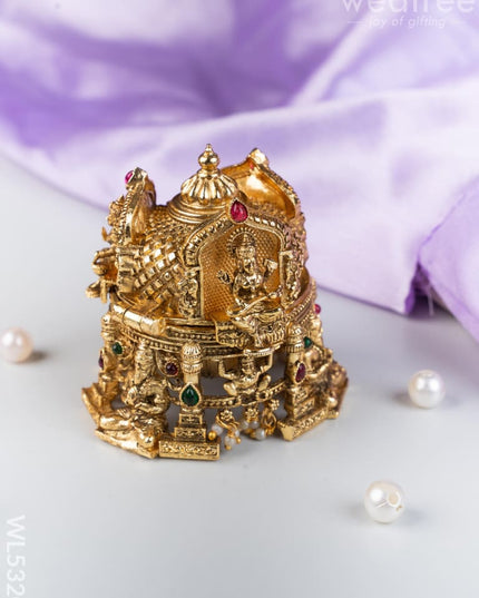 Designer Lakshmi Ganesha Kumkum Holder - WL5320 - Divine Gifts