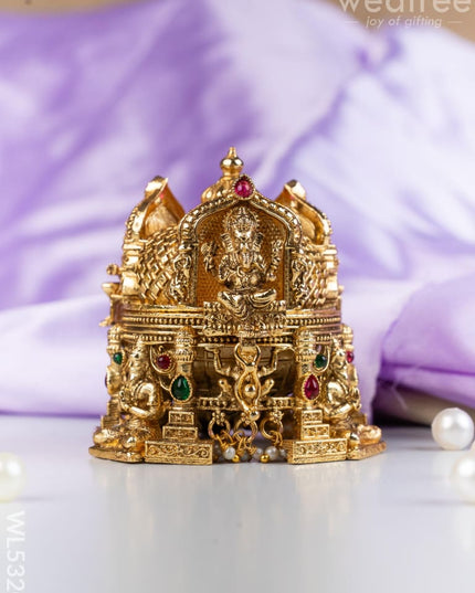 Designer Lakshmi Ganesha Kumkum Holder - WL5320 - Divine Gifts