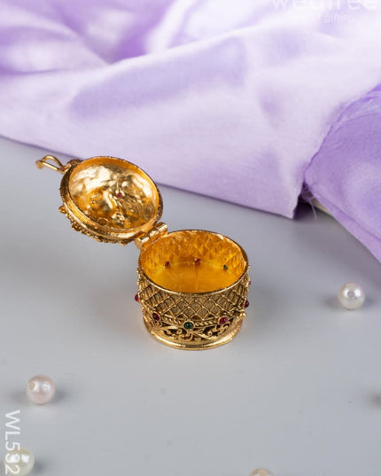 Designer Lakshmi Kumkum Holder - WL5328 - Divine Gifts
