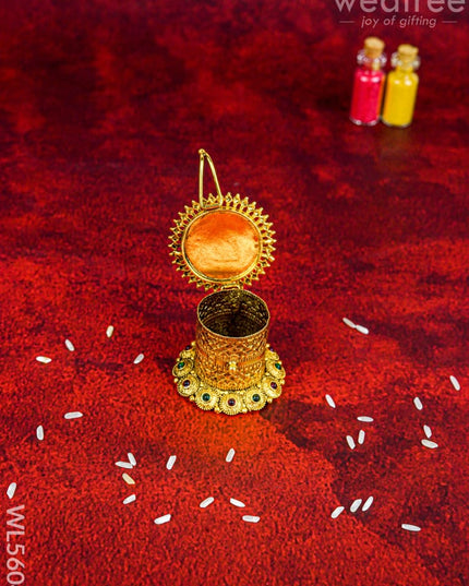 Designer Lakshmi Kumkum Holder - WL5604 - Divine Gifts