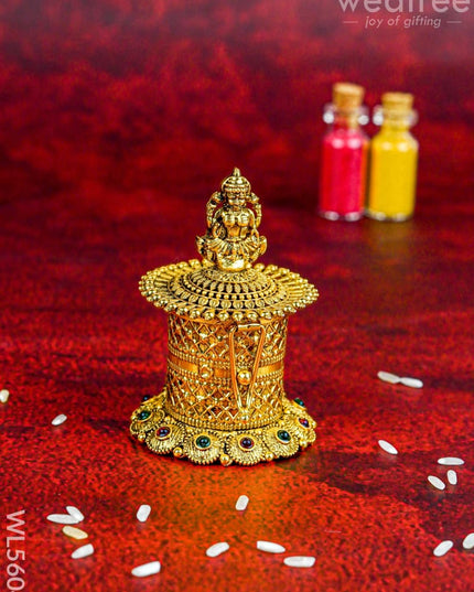 Designer Lakshmi Kumkum Holder - WL5604 - Divine Gifts