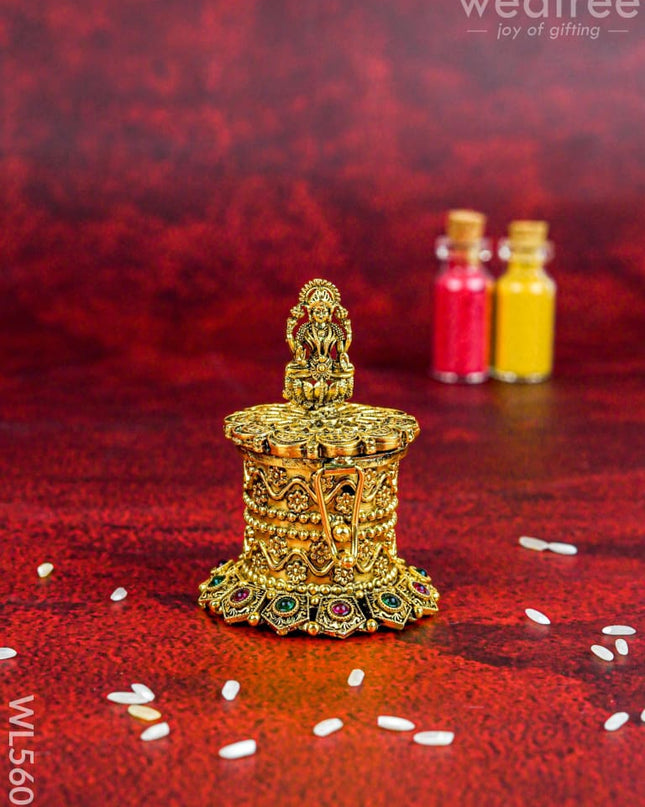Designer Lakshmi Kumkum Holder - WL5605 - Divine Gifts