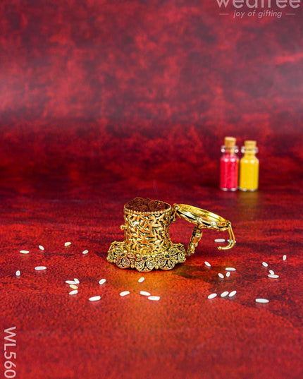 Designer Lakshmi Kumkum Holder - WL5606 - Divine Gifts