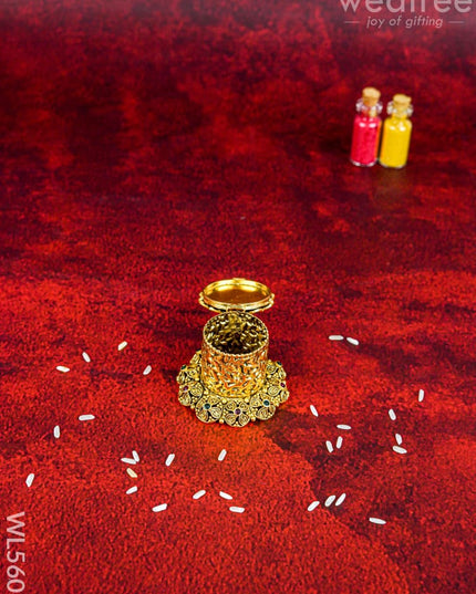 Designer Lakshmi Kumkum Holder - WL5606 - Divine Gifts