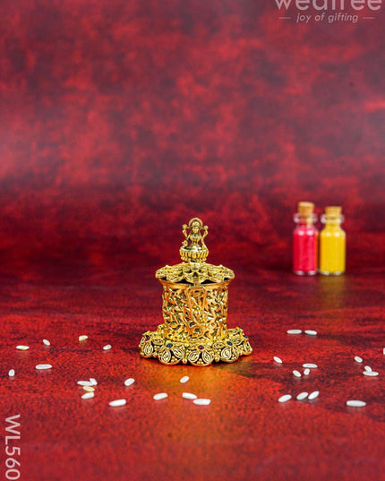 Designer Lakshmi Kumkum Holder - WL5606 - Divine Gifts