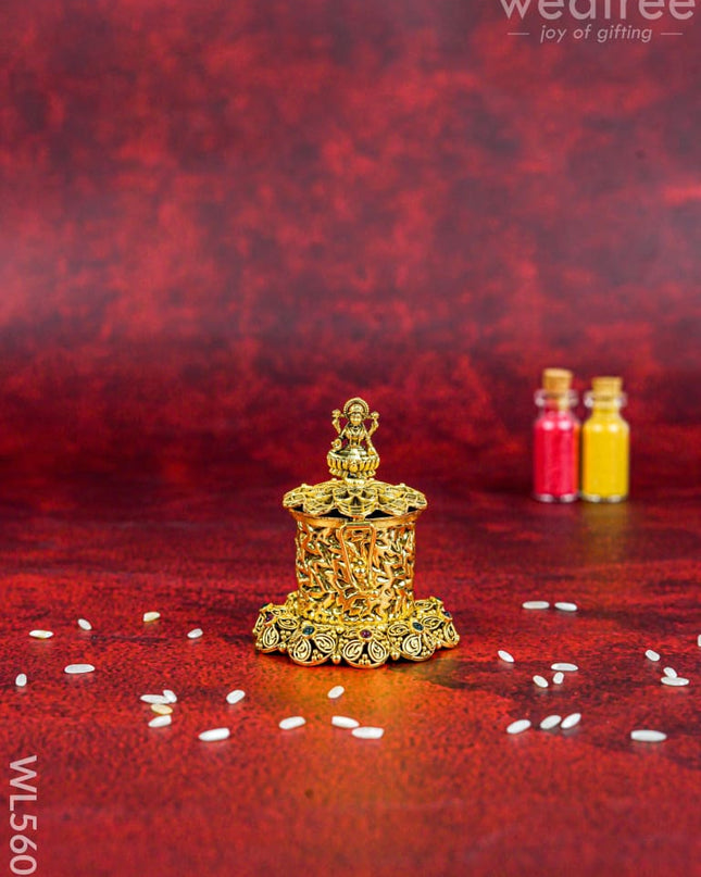 Designer Lakshmi Kumkum Holder - WL5606 - Divine Gifts