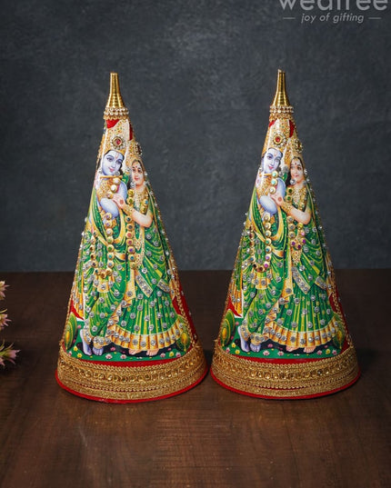 Designer Paruppu Thengai Koodu - 12 Inches - WL1755 - Wedding Essentials
