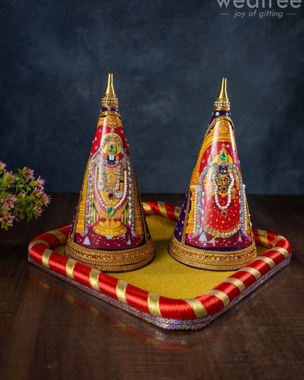Designer Paruppu Thengai Koodu - 12 Inches - WL1755 - Wedding Essentials