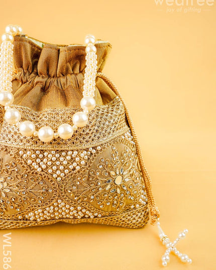 Designer Potli Bag - 9 inch - WL5866 - Potli Bags
