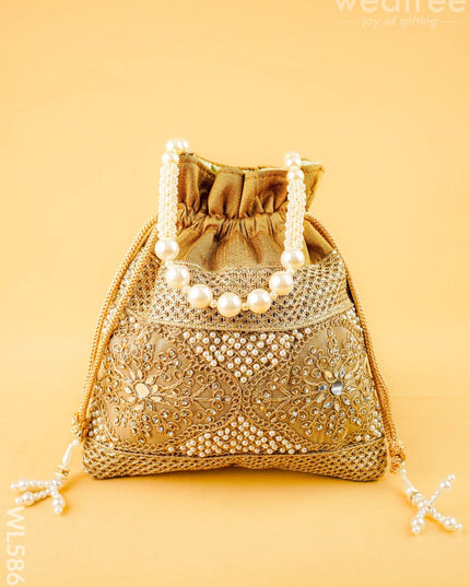 Designer Potli Bag - 9 inch - WL5866 - Potli Bags