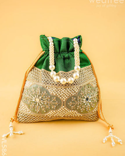 Designer Potli Bag - 9 inch - WL5866 - Potli Bags