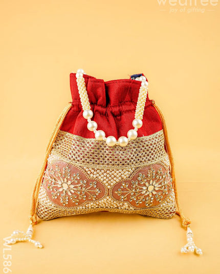Designer Potli Bag - 9 inch - WL5866 - Potli Bags