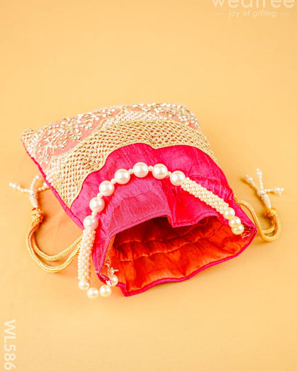 Designer Potli Bag - 9 inch - WL5866 - Potli Bags