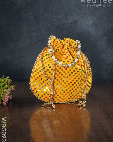 Designer Potli Bag With Chamki Work - Wbg0930 Bags