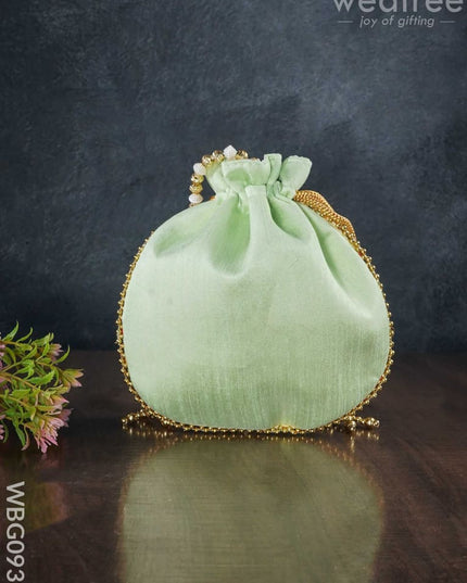 Designer Potli Bag With Chamki Work - Wbg0930 Bags