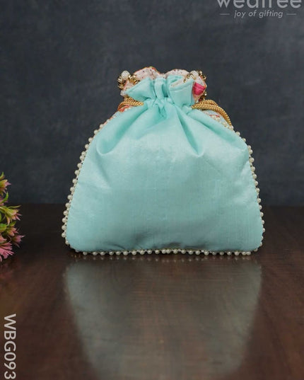 Designer Potli Bag With Patola Prints - Wbg0932 Bags