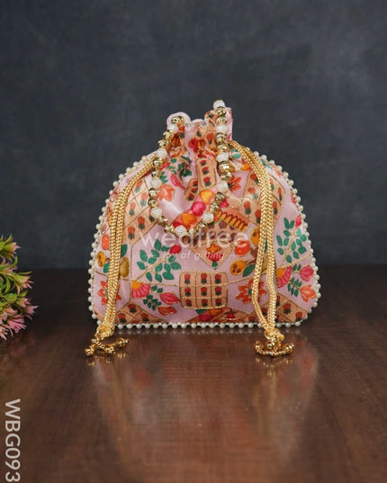 Designer Potli Bag With Patola Prints - Wbg0932 Bags