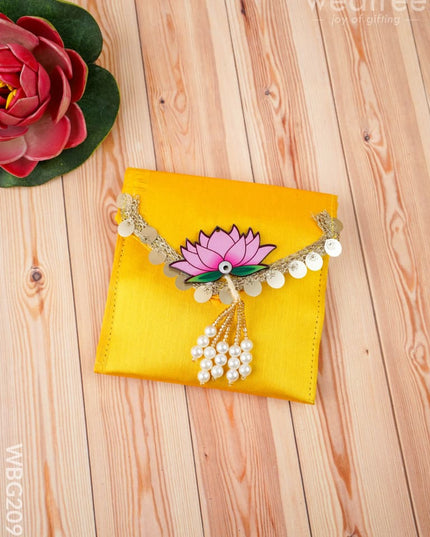 Designer Purse - Haldi Kumkum & Bangles - WBG2095 - Clutches & Purses