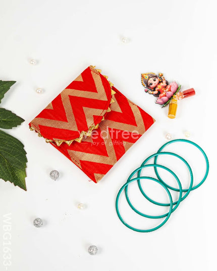 Designer Purse with Bangle & Manjal Kumkum - WBG1633-1 Return Gift Combos
