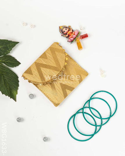 Designer Purse with Bangle & Manjal Kumkum - WBG1633-1 Return Gift Combos