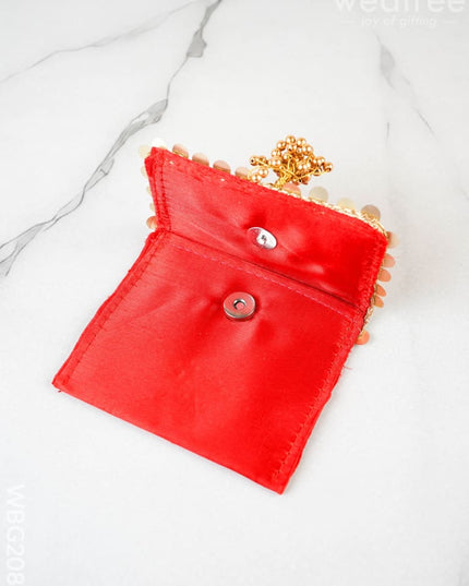 Designer Purse with Lotus - 4 inch - WBG2086 - Clutches & Purses