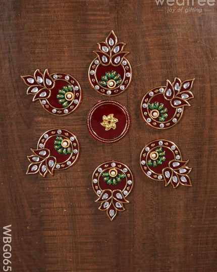 Designer Rangoli - Kalash (Small) Wbg0655 Pooja Utilities