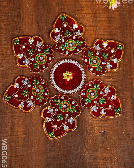 Designer Rangoli - Kalash (Small) Wbg0655 Pooja Utilities