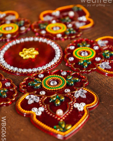 Designer Rangoli - Kalash (Small) Wbg0655 Pooja Utilities