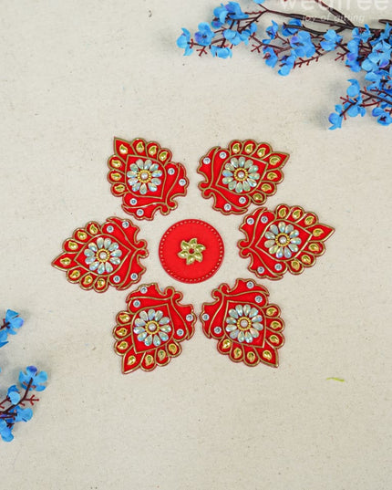 Designer Rangoli Mixed Design - W2976 Pooja Utilities