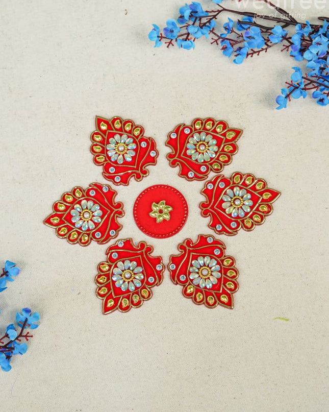 Designer Rangoli Mixed Design - W2976 Pooja Utilities