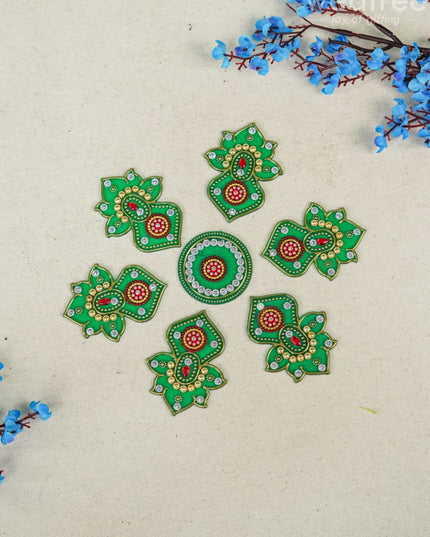 Designer Rangoli Mixed Design - W2976 Pooja Utilities