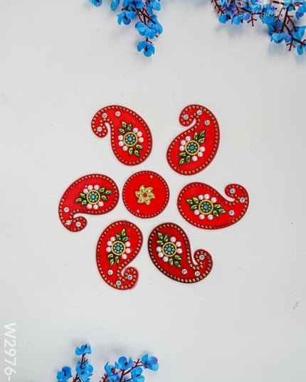 Designer Rangoli Mixed Design - W2976 Pooja Utilities