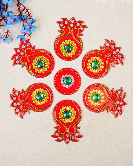 Designer Rangoli Mixed Design - W2976 Divine Gifts Rg