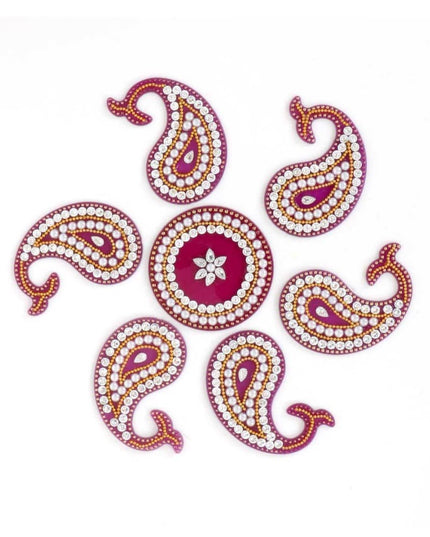 Designer Rangoli Mixed Design-W2976 Home Decors