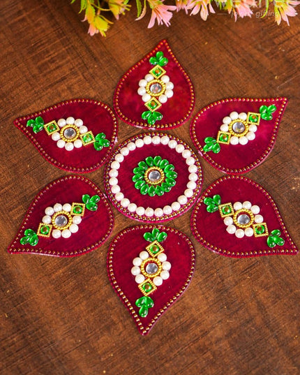 Designer Rangoli Mixed Design - W2976 Pooja Utilities