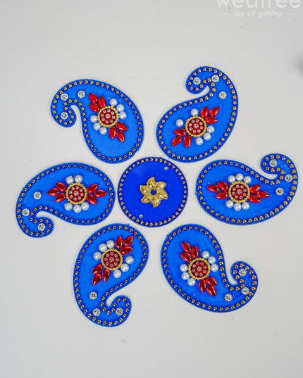 Designer Rangoli Mixed Design - W2976 Pooja Utilities