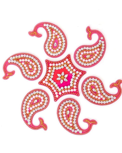Designer Rangoli Mixed Design-W2976 Home Decors