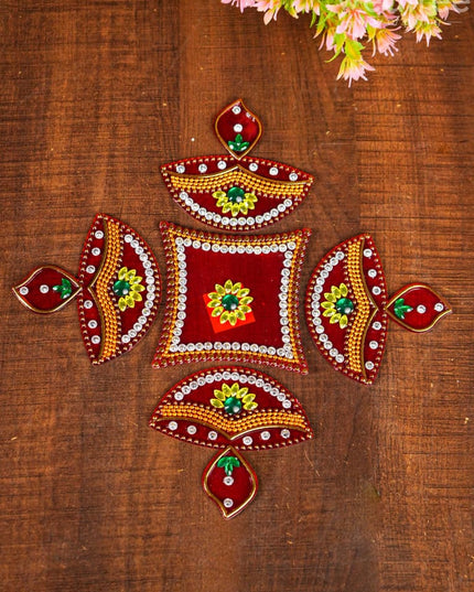 Designer Rangoli Mixed Design - W2976 Pooja Utilities