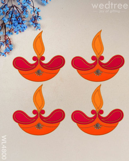 Designer Rangoli - Set Of 4 Wl4800 Divine Gifts Rg