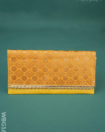 Designer Raw Silk Purse - WBG1628 - Clutches & Purses