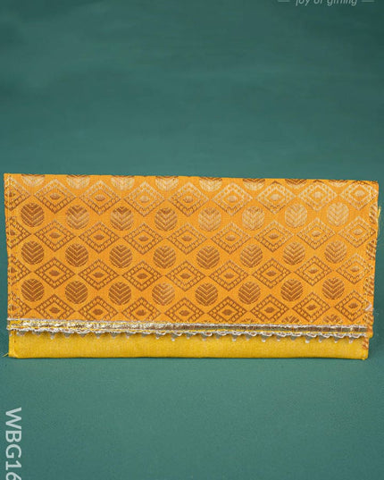 Designer Raw Silk Purse - WBG1628 - Clutches & Purses