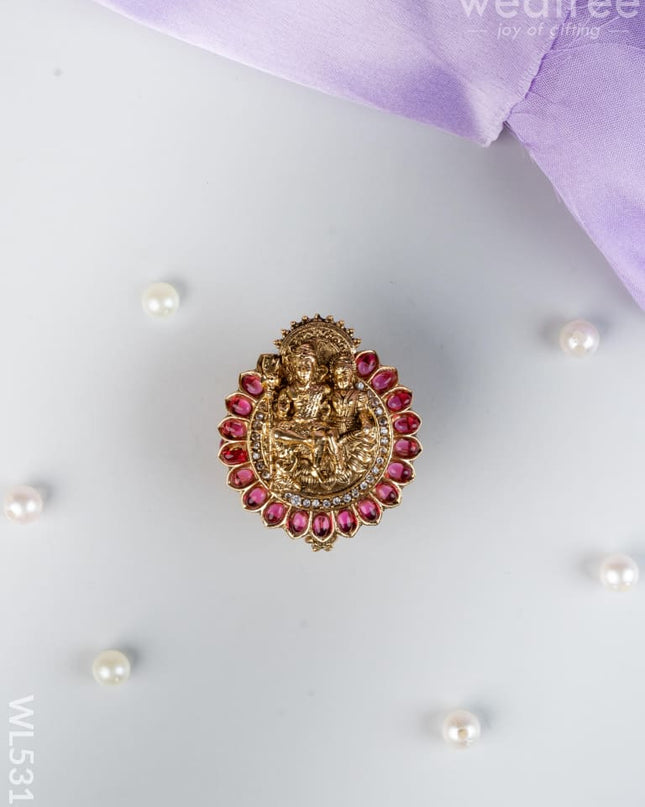 Designer Shivan Parvathi Kumkum Holder - WL5318 - Divine Gifts