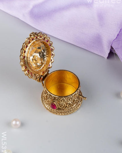 Designer Shivan Parvathi Kumkum Holder - WL5318 - Divine Gifts