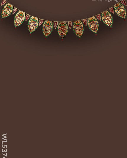 Designer Thoran - Kalash Design - Gold - WL5374-2 - Thorans